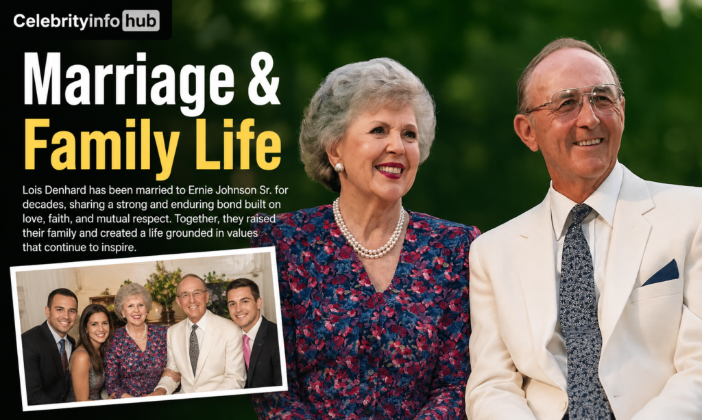 Lois Denhard Husband Ernie Johnson Sr. and Family